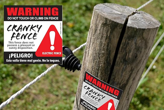 Cranky Fence Sign