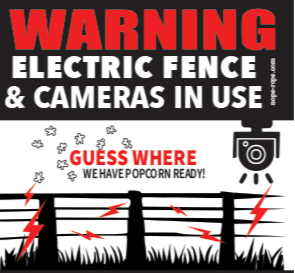 Pull Out the Popcorn! Warning Sign